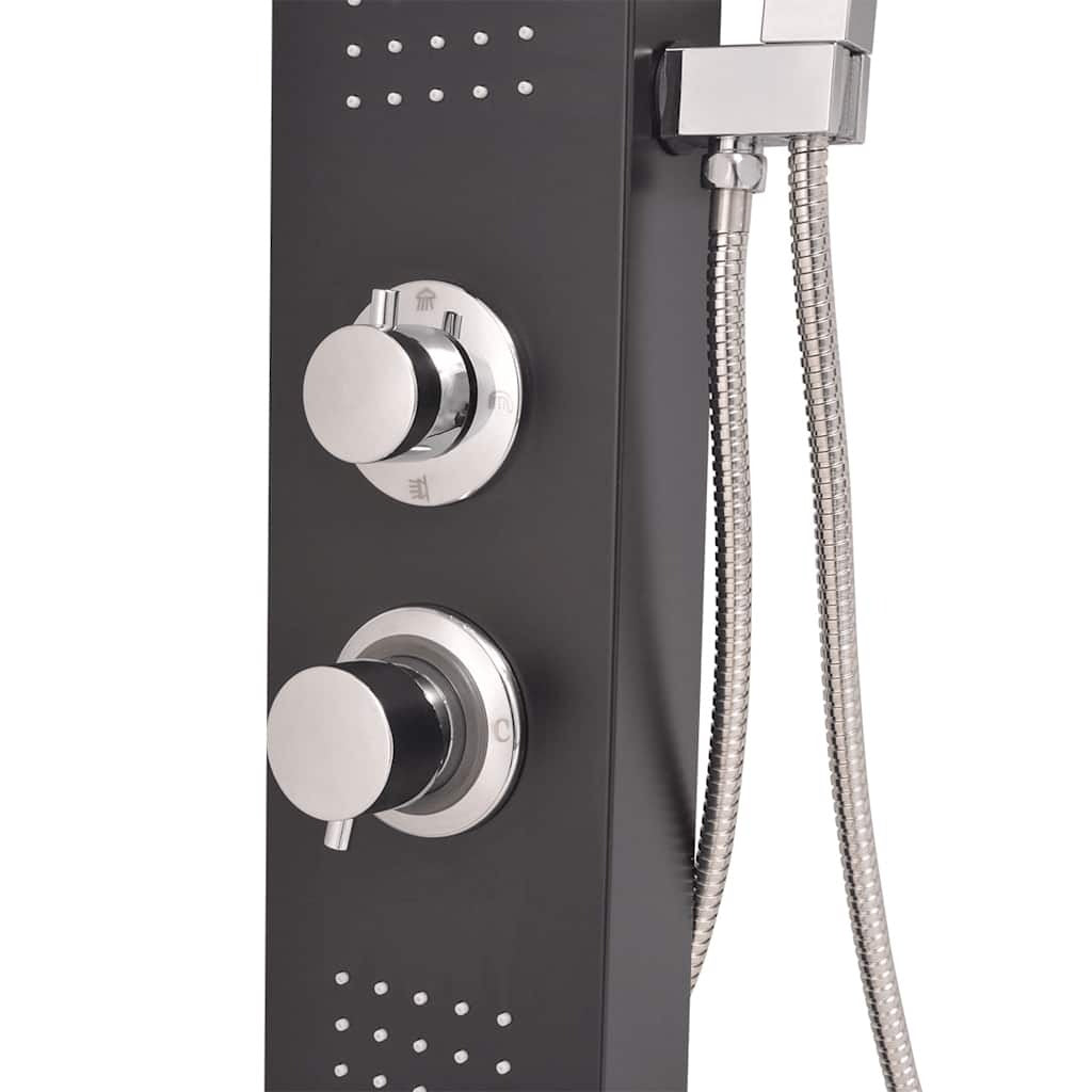 Colonne de Douche Hydromassante Noire Hydro Design