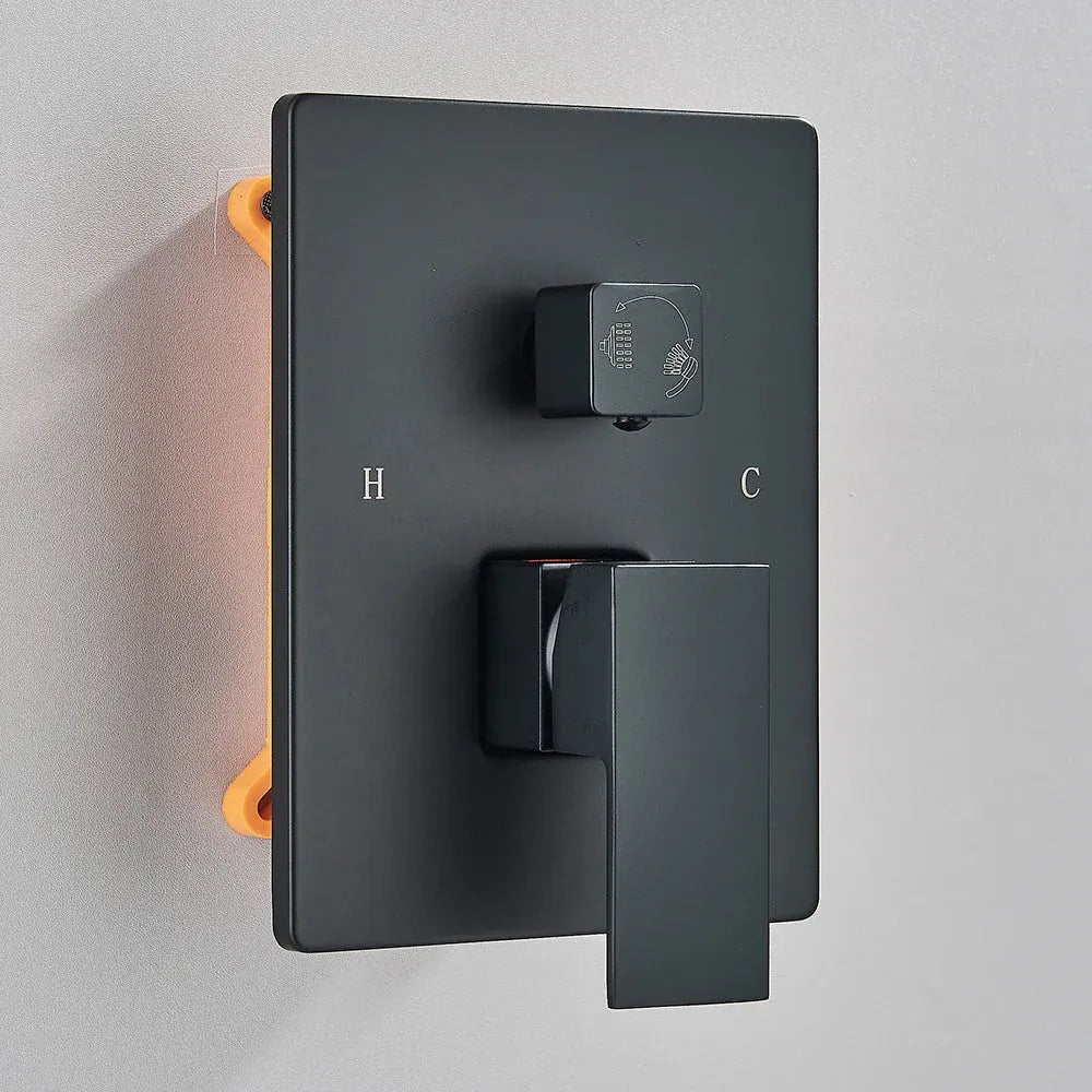 Colonne de douche Encastrable Noir Mat Hydro Design