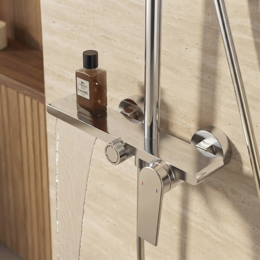 Colonne de Douche Thermostatique Chrome