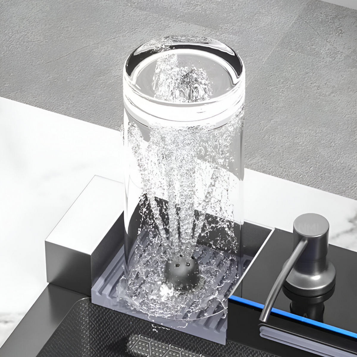 Évier de cuisine multifonction noir 1 bac 75 cm – Inox 304
