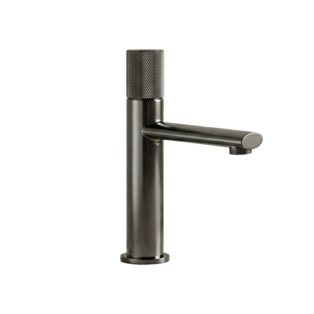 Robinet de salle de bain en laiton gris brossé
