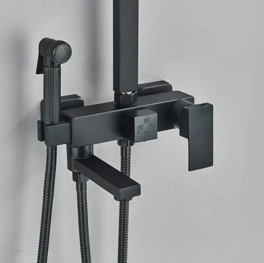 Colonne de Douche Noir Mat Hydro Design