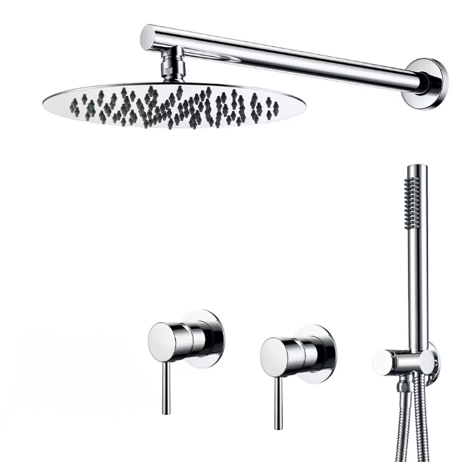 Colonne de douche encastré chrome