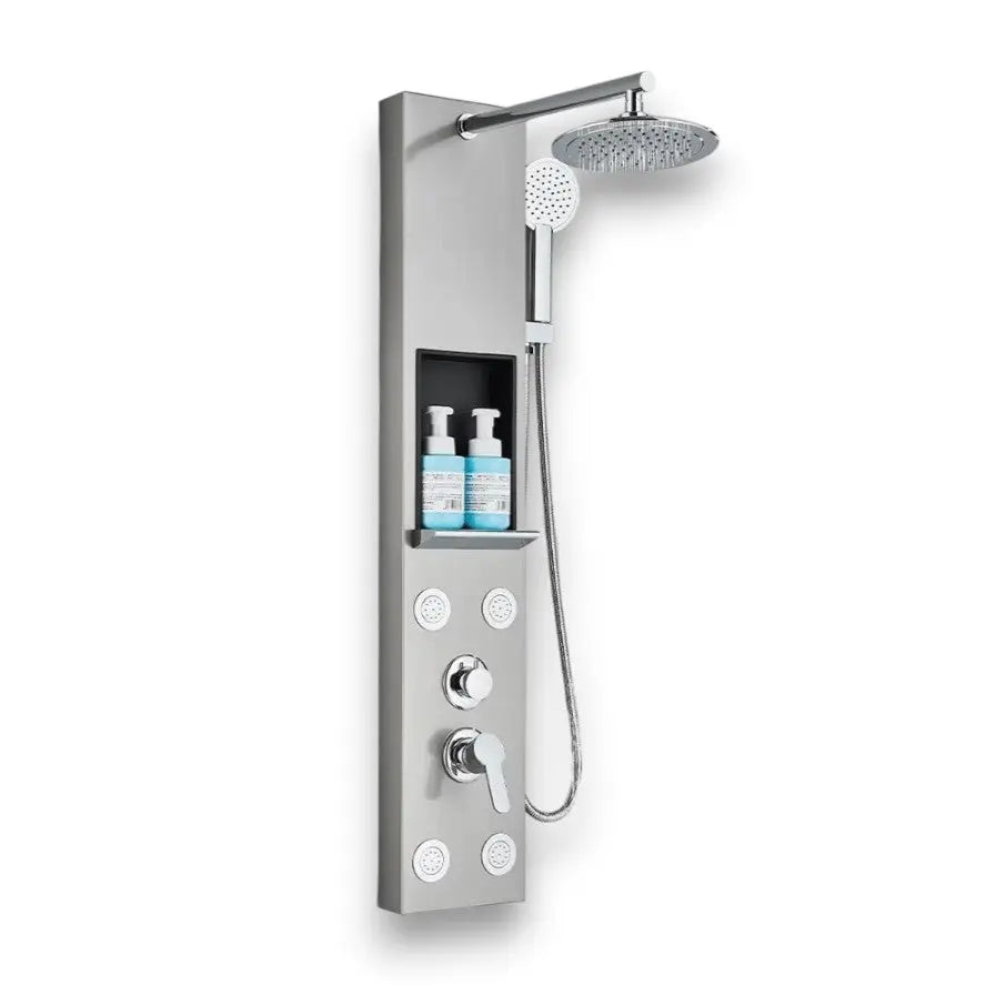 Colonne de Douche Hydromassante Gris Hydro Design