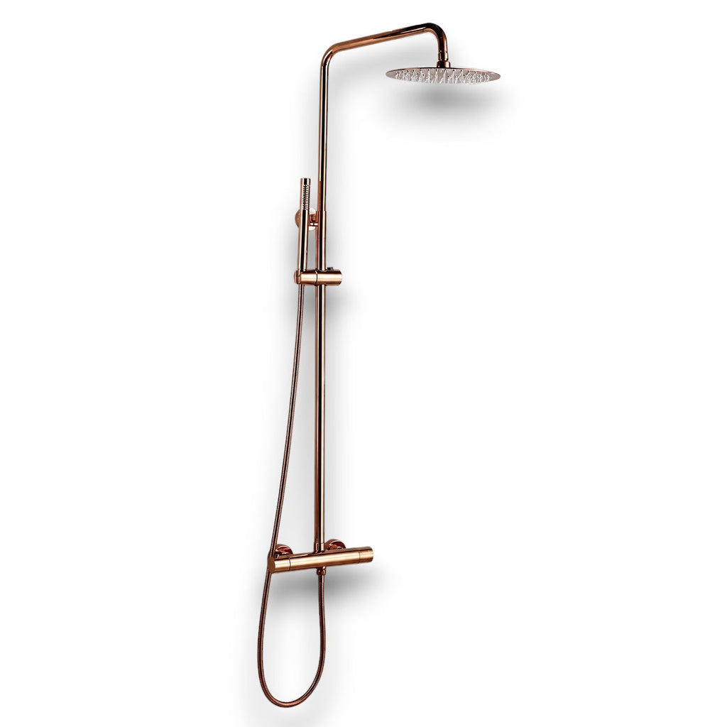 Colonne de douche Thermostatique Or Rose Brossé Hydro Design
