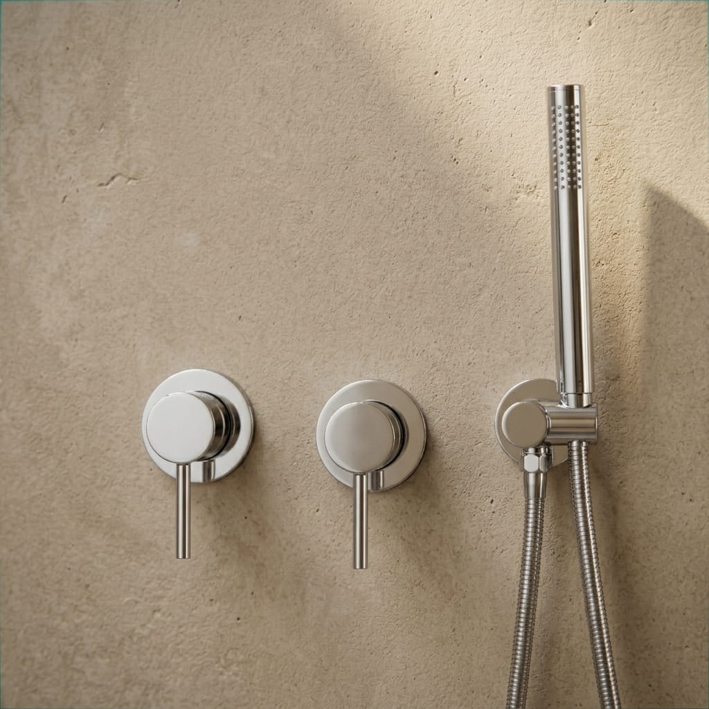 Colonne de douche encastrable chrome