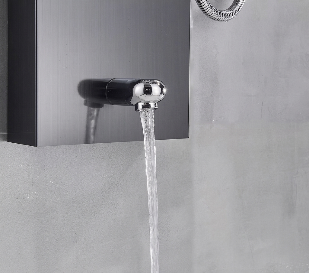 Colonne de Douche Hydromassante Noir à affichage digital Hydro Design