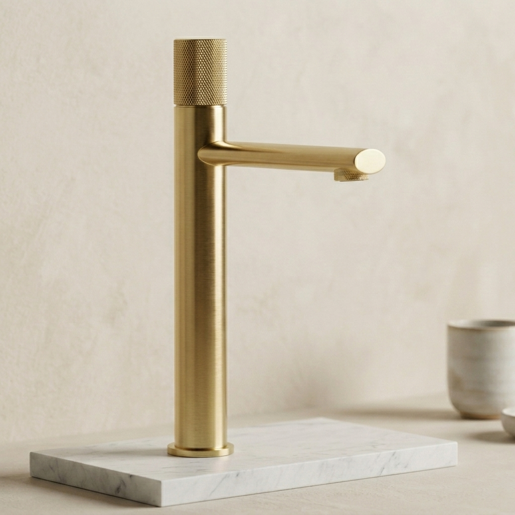 Robinet de salle de bain en laiton or brossé Hydro Design