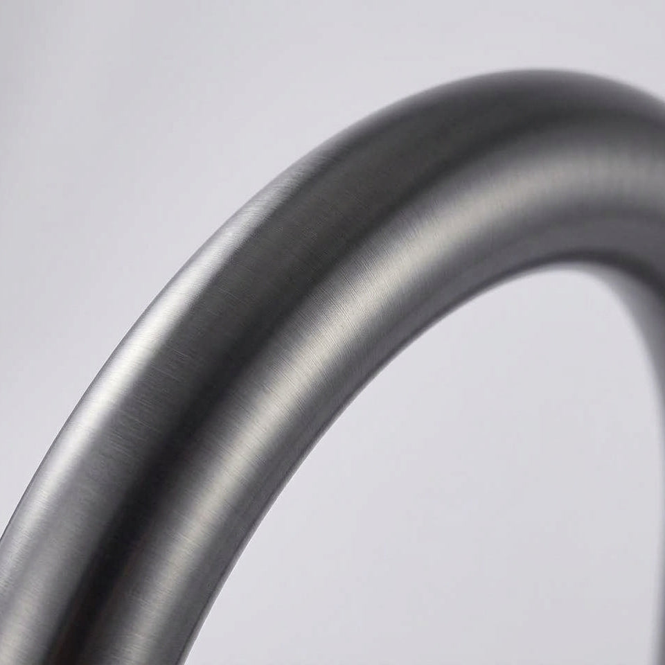 Robinet de Cuisine Col de Cygne Gris Brossé – Douchette Extractible