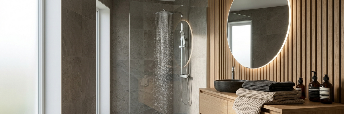 Colonnes de douche Chrome