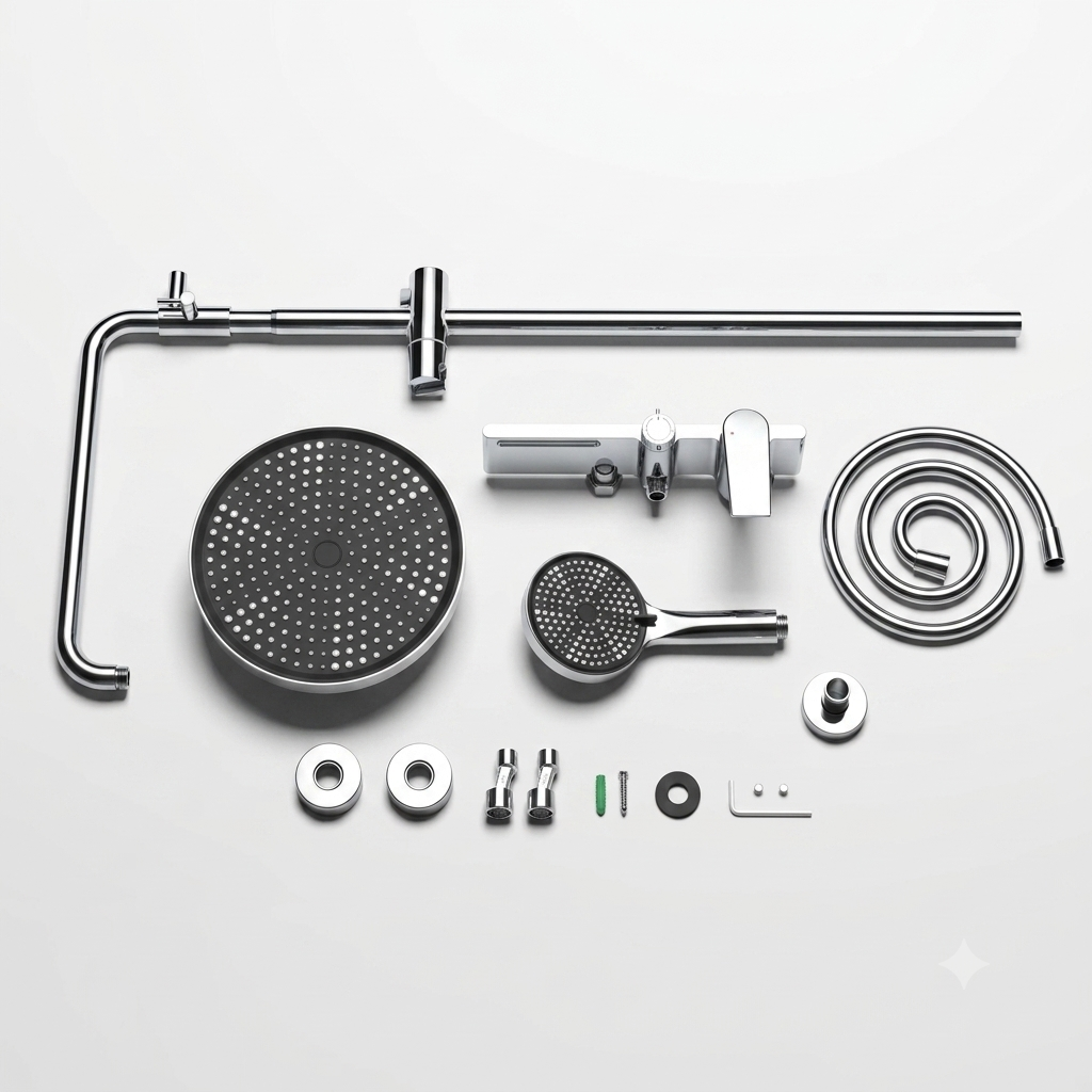Colonne de Douche Thermostatique Chrome
