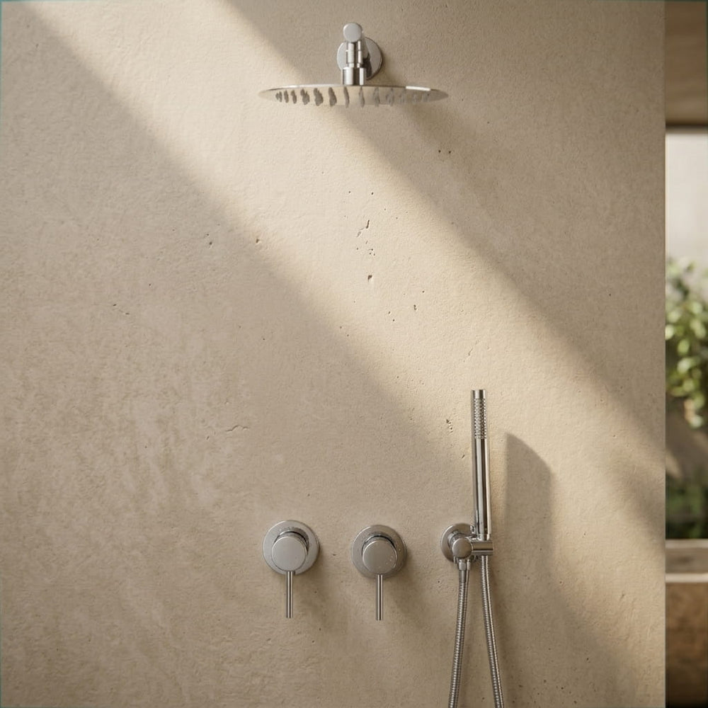 Colonne de douche encastrable chrome