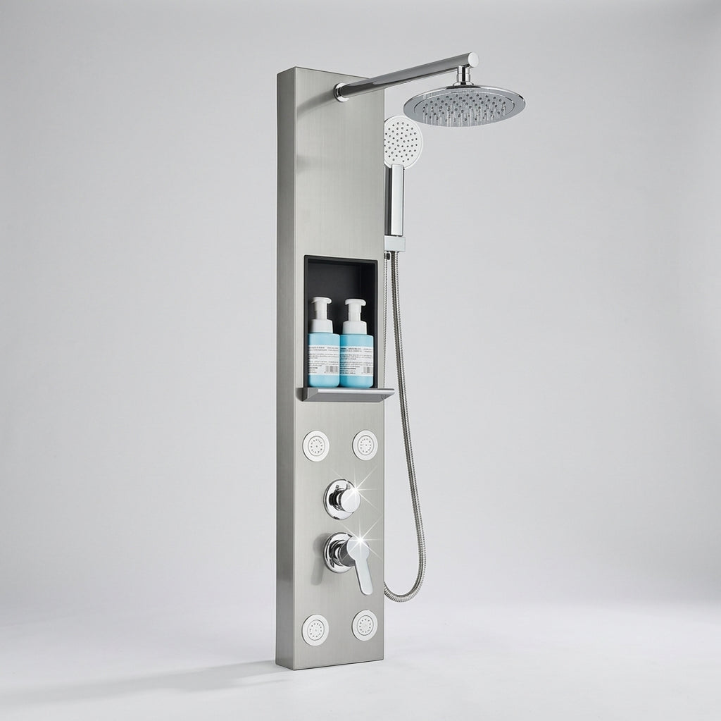 Colonne de Douche Hydromassante Gris