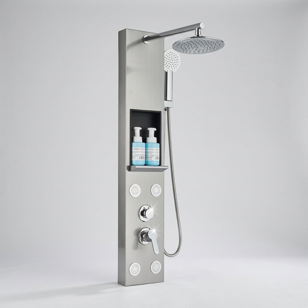 Colonne de Douche Hydromassante Gris