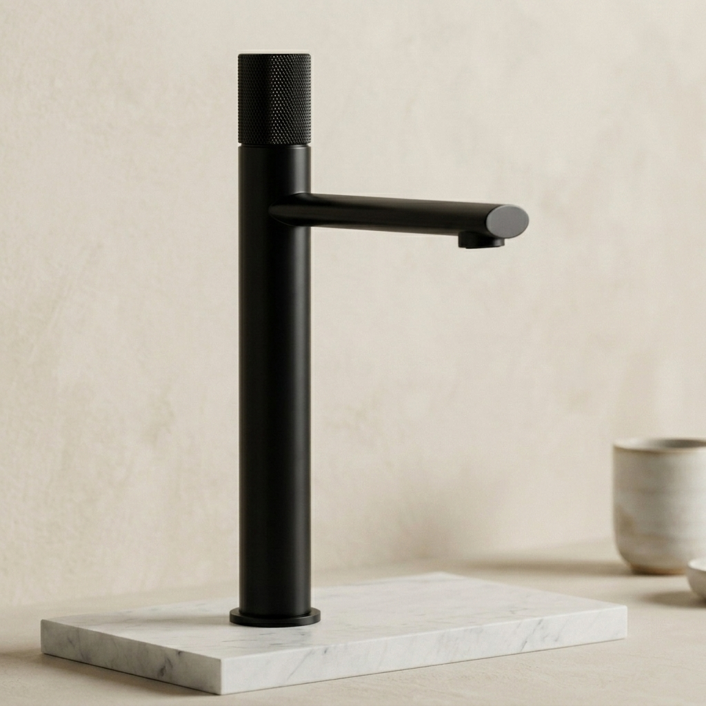 Robinet de salle de bain en laiton noir mat Hydro Design