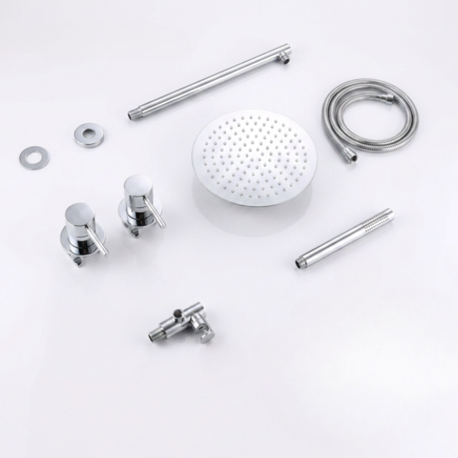 Colonne de douche encastrable chrome