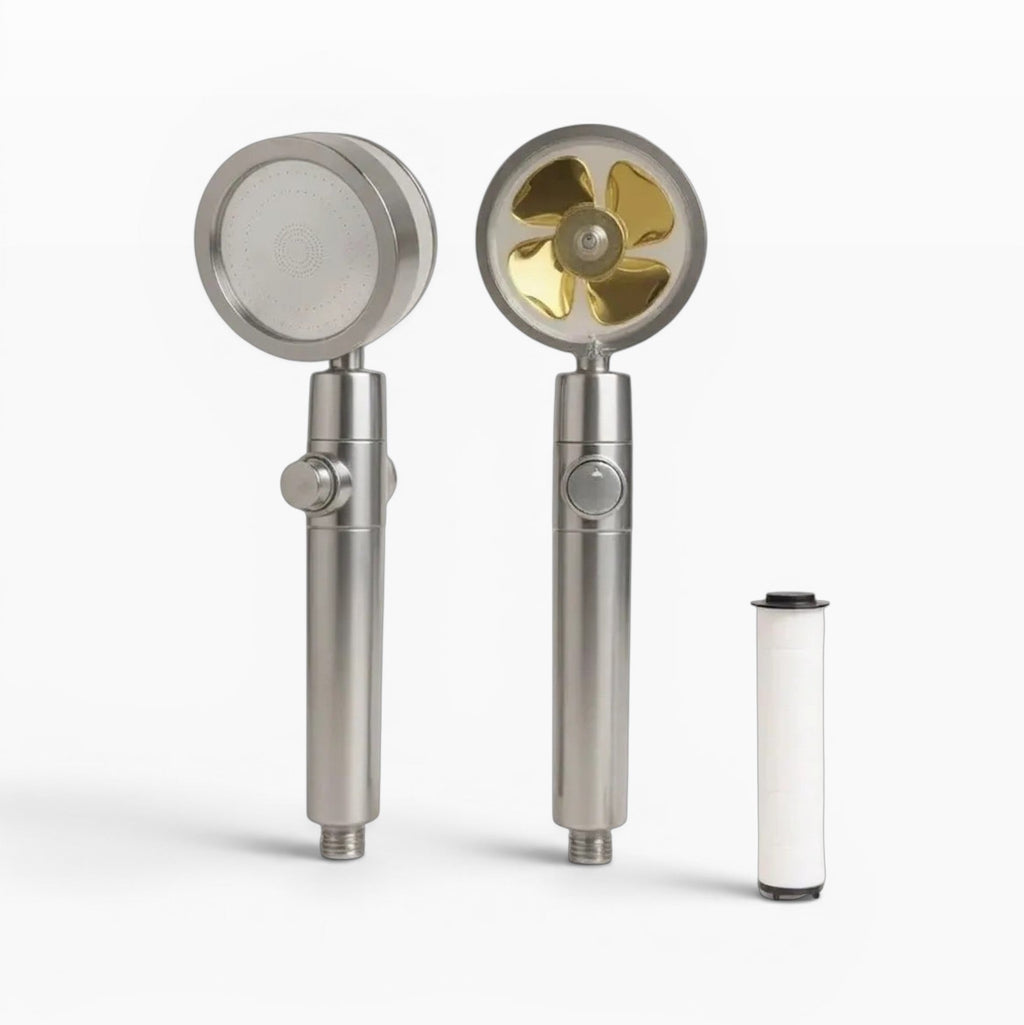 Pommeau de douche haute pression avec filtration et rotation 360° Hydro Design
