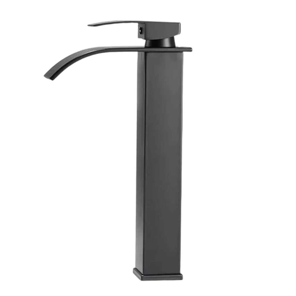 Robinet de Salle de Bain Cascade Noir Mat Long Hydro Design