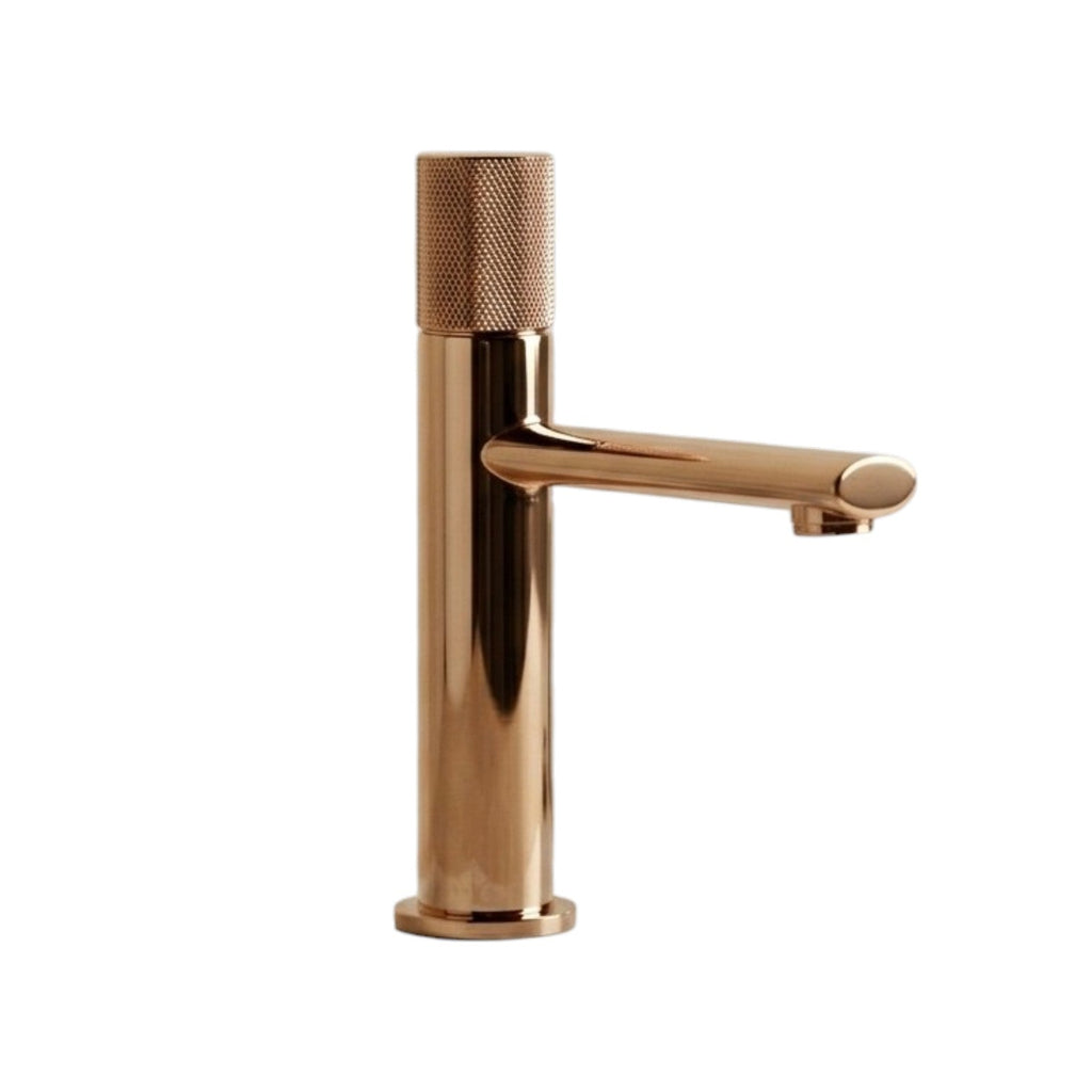 Robinet de salle de bain en laiton or rose brossé Hydro Design