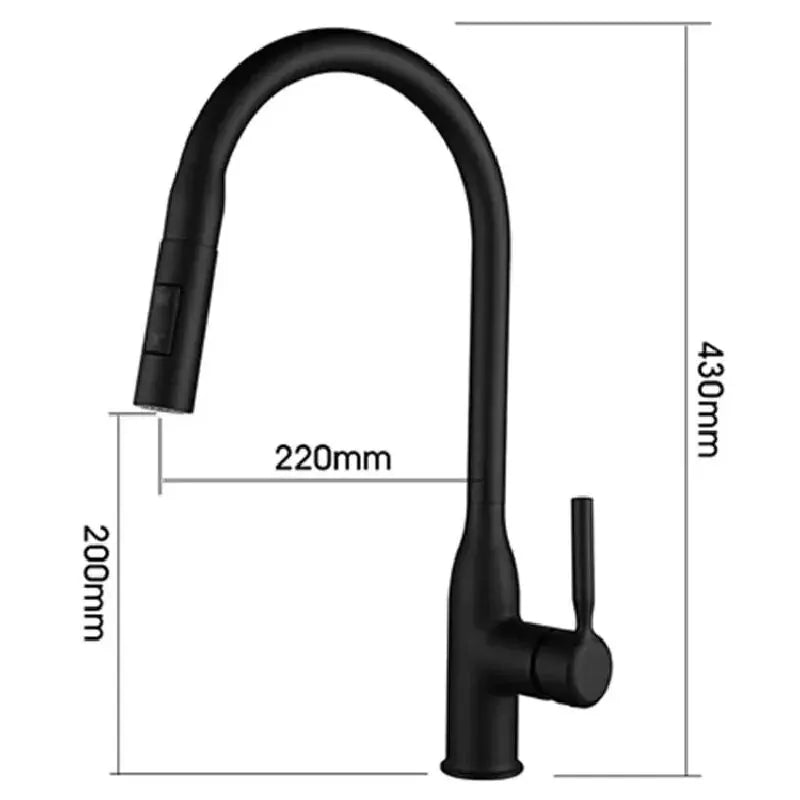 Robinet de Cuisine Douchette en Laiton Hydro Design