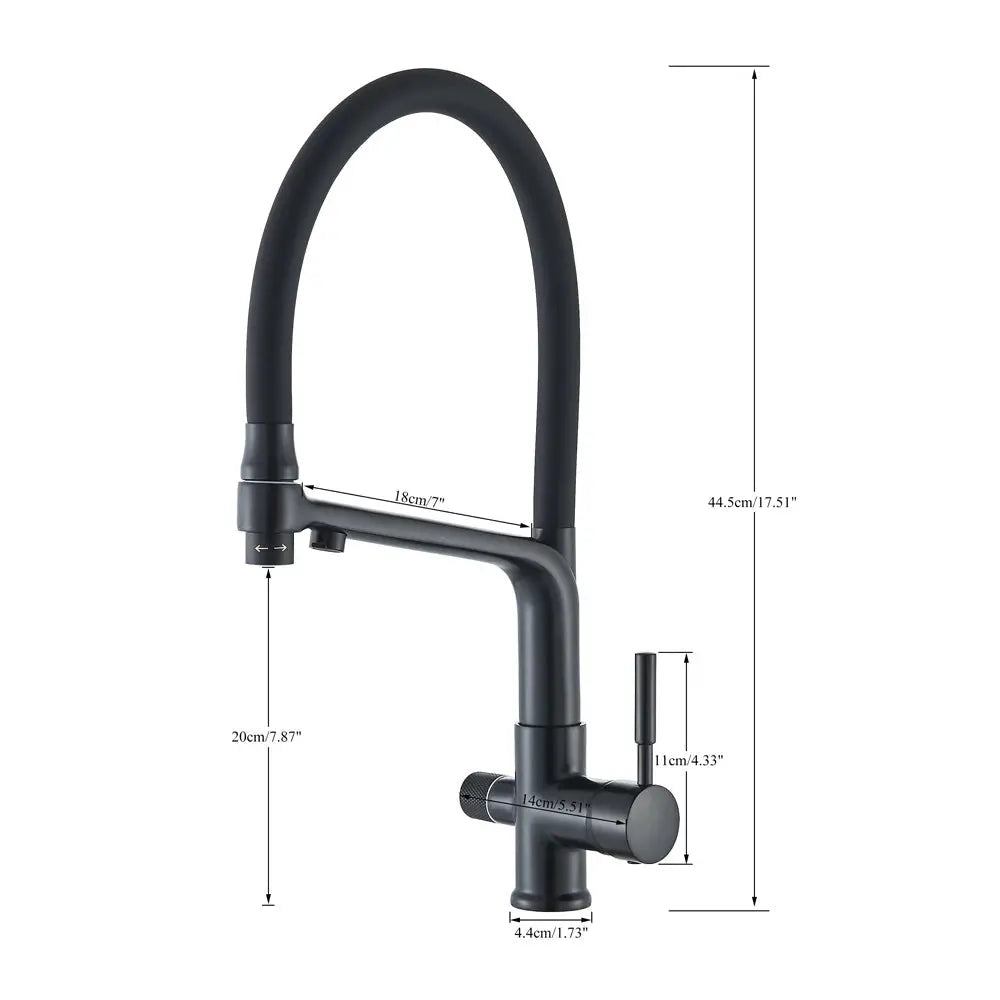 Robinet de Cuisine Douchette en Laiton Hydro Design