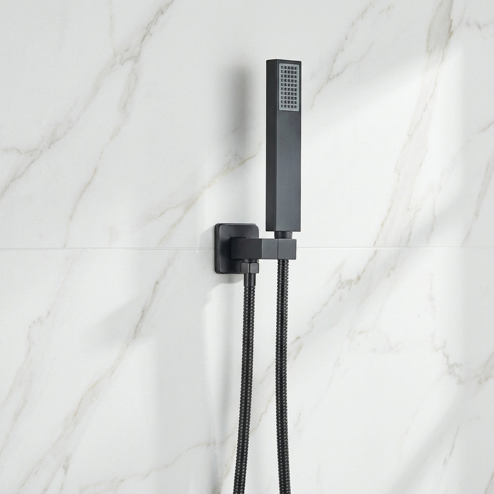 Colonne de Douche Encastrable Noir Mat