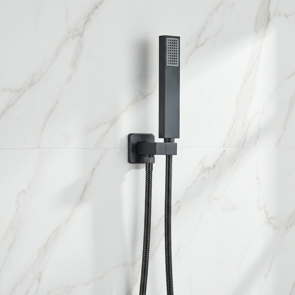 Colonne de Douche Encastrable Noir Mat