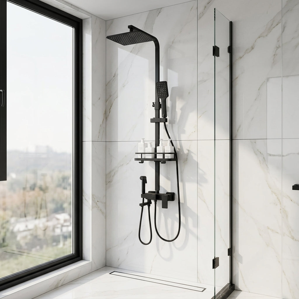 Colonne de Douche Noir Mat