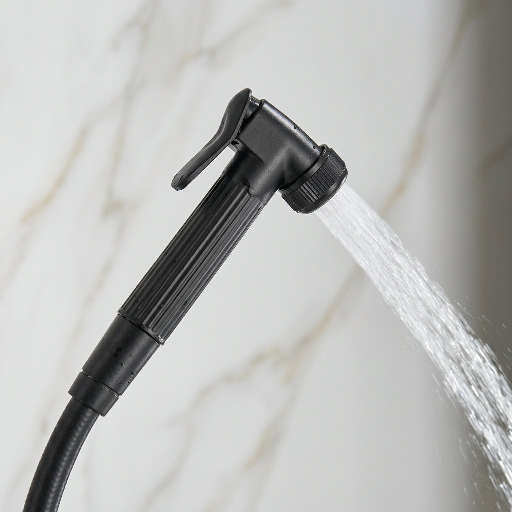 Colonne de Douche Thermostatique Noir Mat avec Affichage Digital