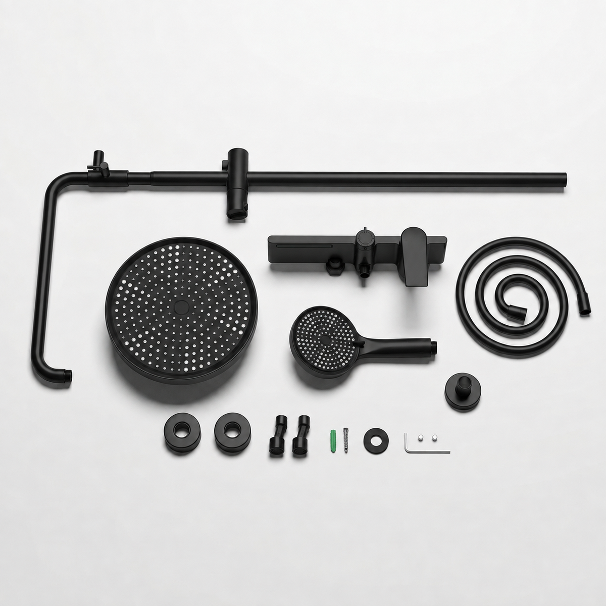 Colonne de Douche Thermostatique Noir Mat
