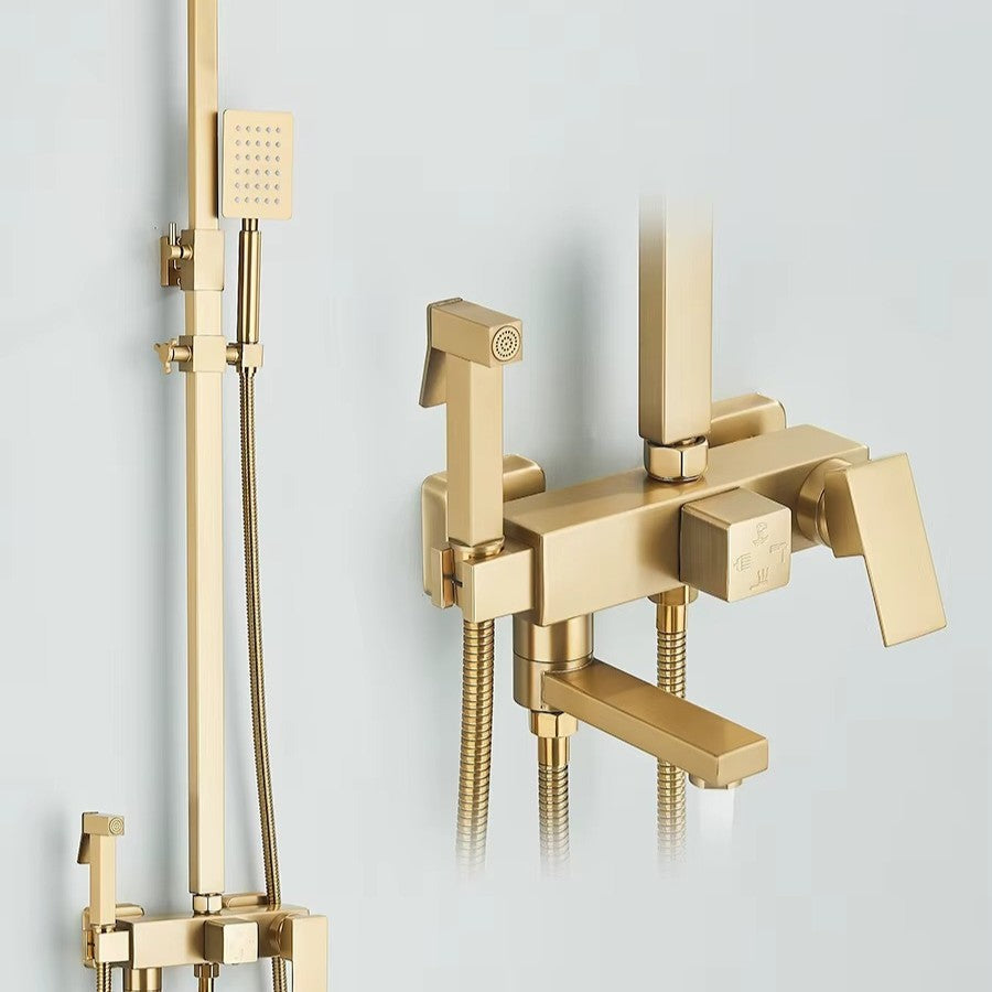 Colonne de Douche Or brossé Hydro Design