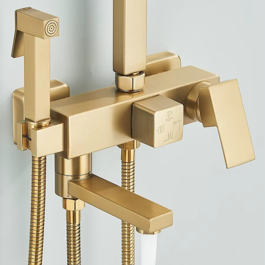 Colonne de Douche Or brossé Hydro Design