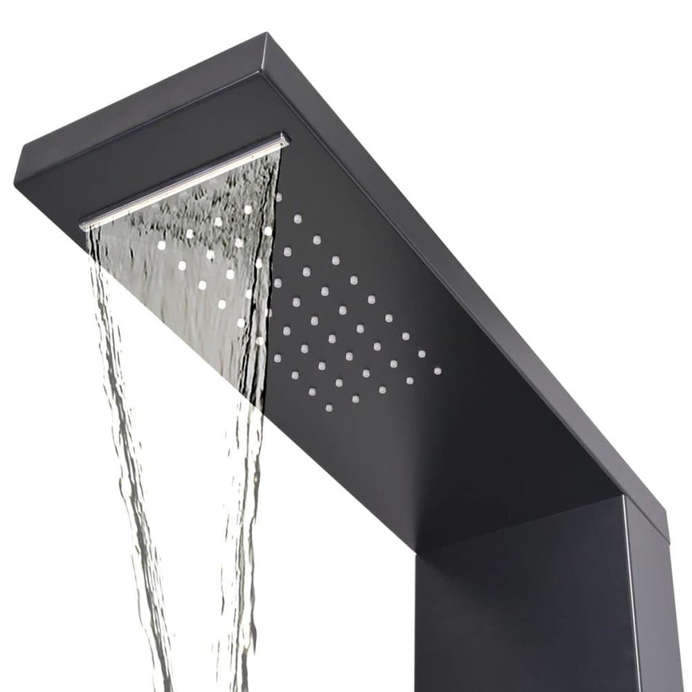 Colonne de Douche Hydromassante Noire Hydro Design