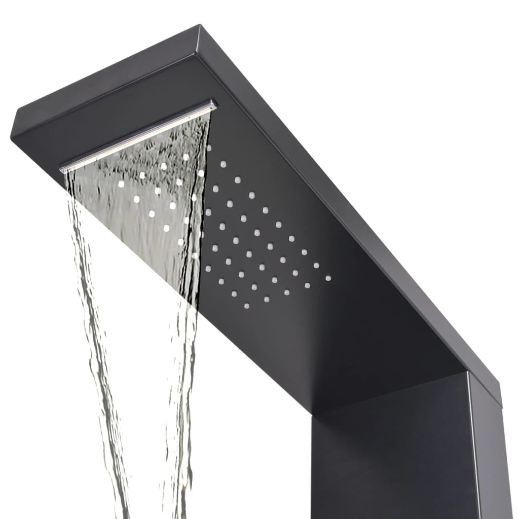 Colonne de Douche Hydromassante Noire Hydro Design