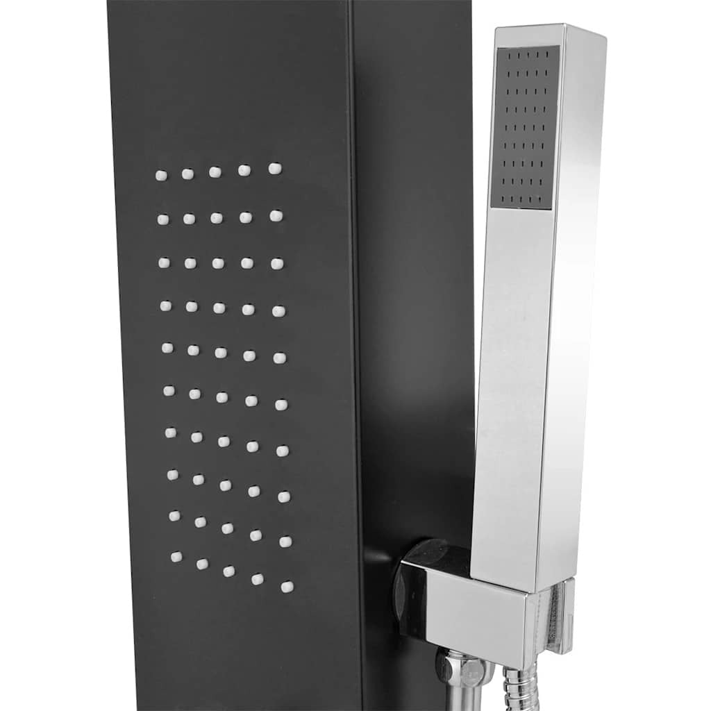 Colonne de Douche Hydromassante Noire Hydro Design