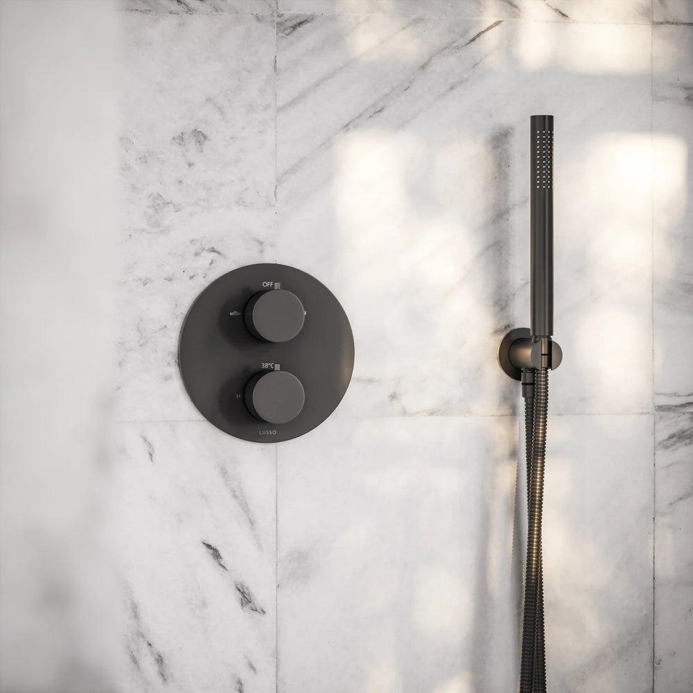 Colonne de Douche Encastrable Noir mat