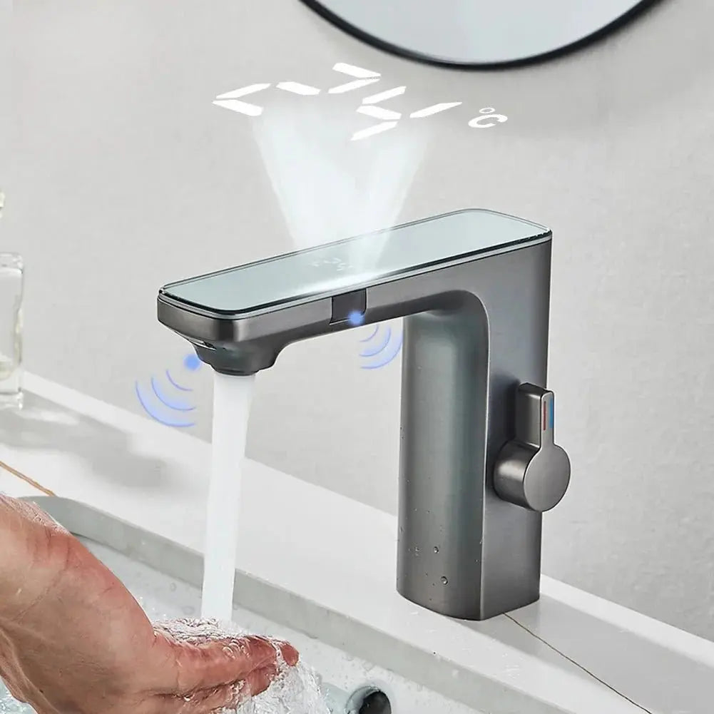 Robinet de salle de bain sans contact digital