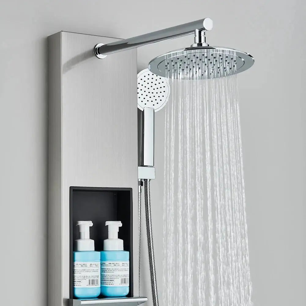 Colonne de Douche Hydromassante Gris Hydro Design