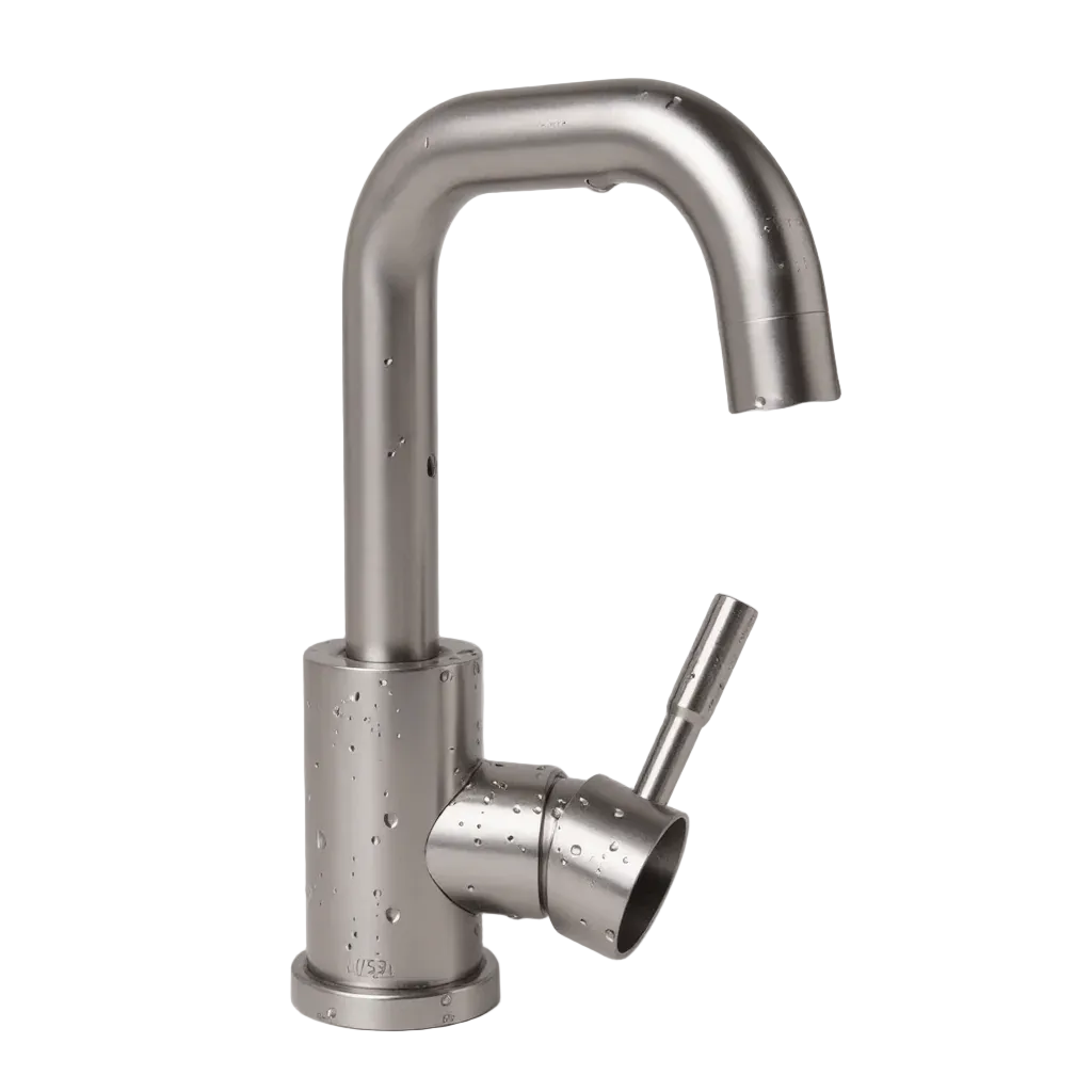 Robinet de Salle de Bain Col de Cygne Acier Brossé