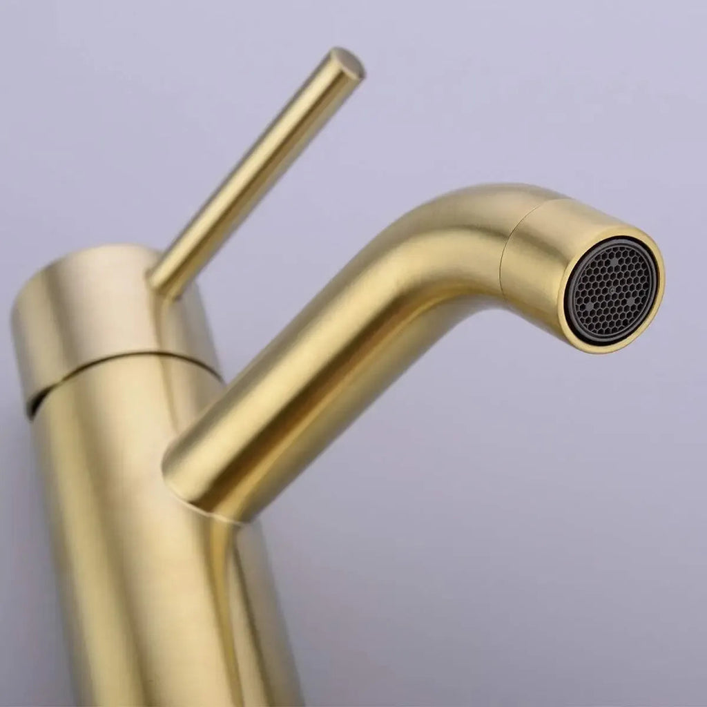 Mitigeur Lavabo Or Brossé Hydro Design