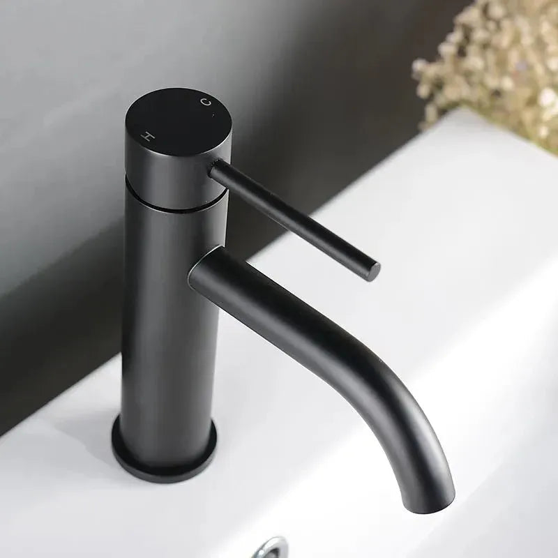 Robinet de Salle de Bain Noir Mat