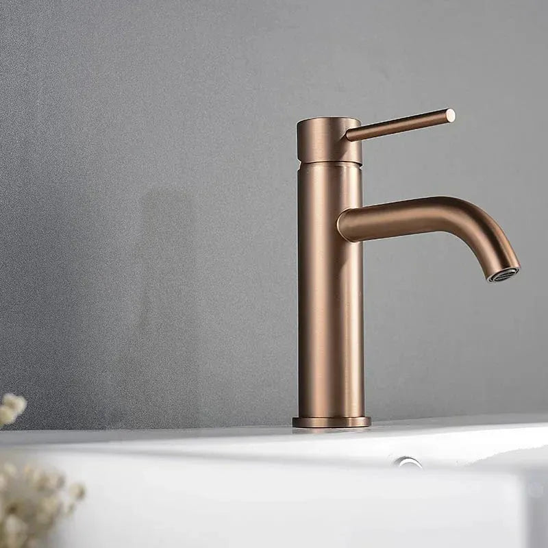Robinet de Salle de Bain Or rose brossé