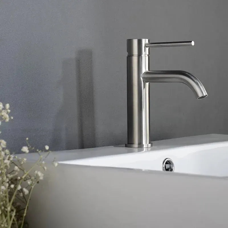 Robinet de Salle de Bain Gris brossé