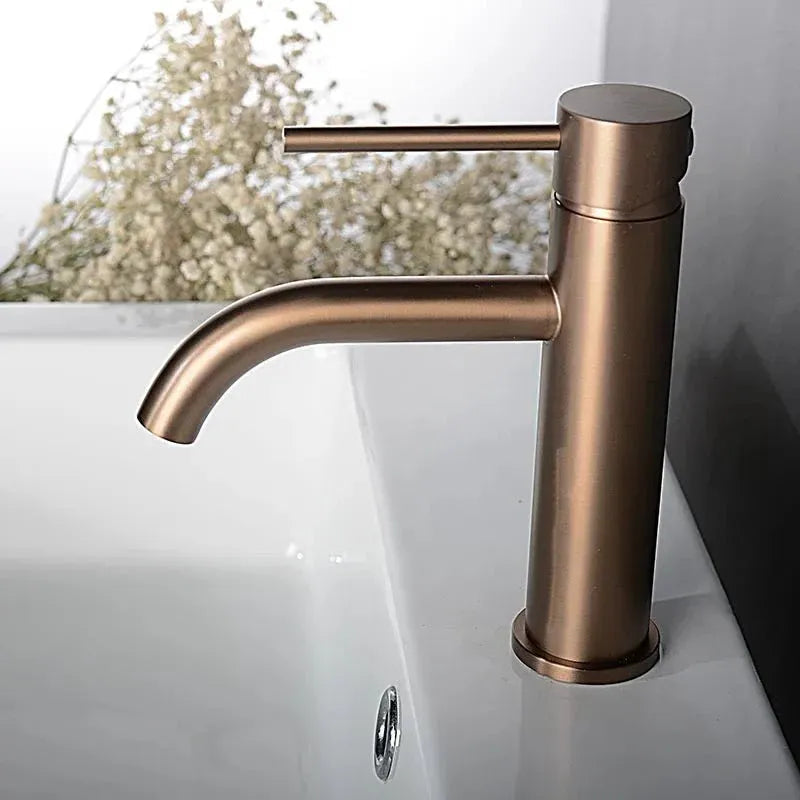Robinet de Salle de Bain Or rose brossé