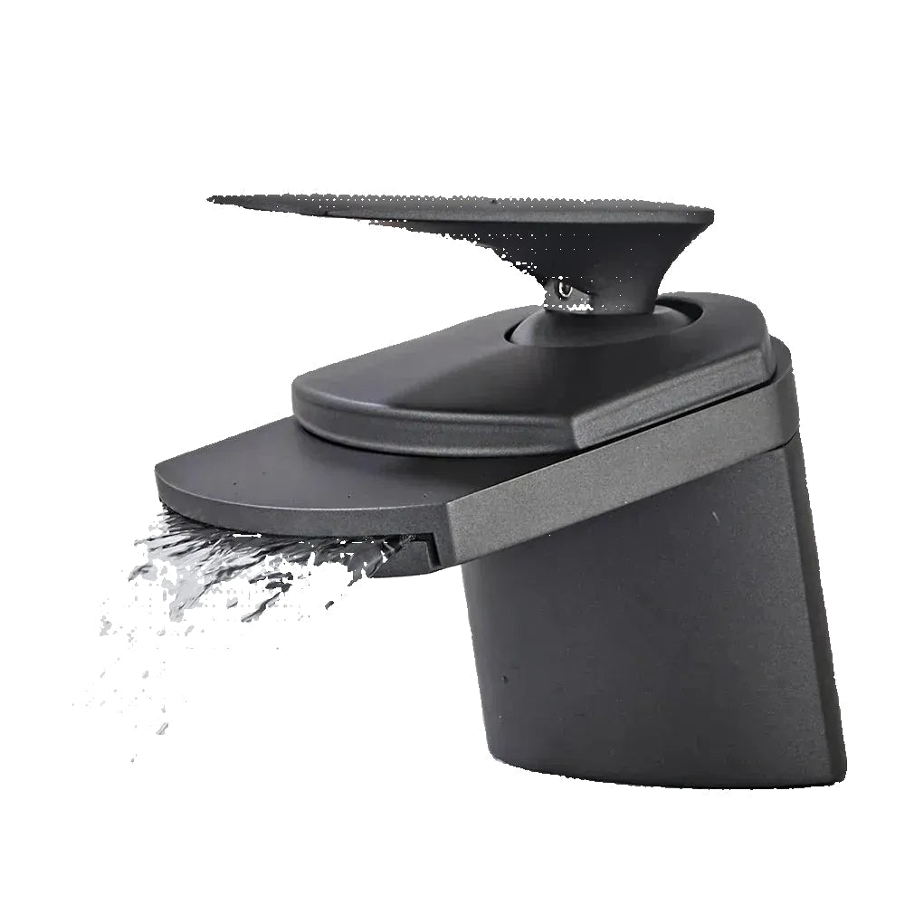 Robinet de Salle de Bain Cascade Noir mat Hydro Design