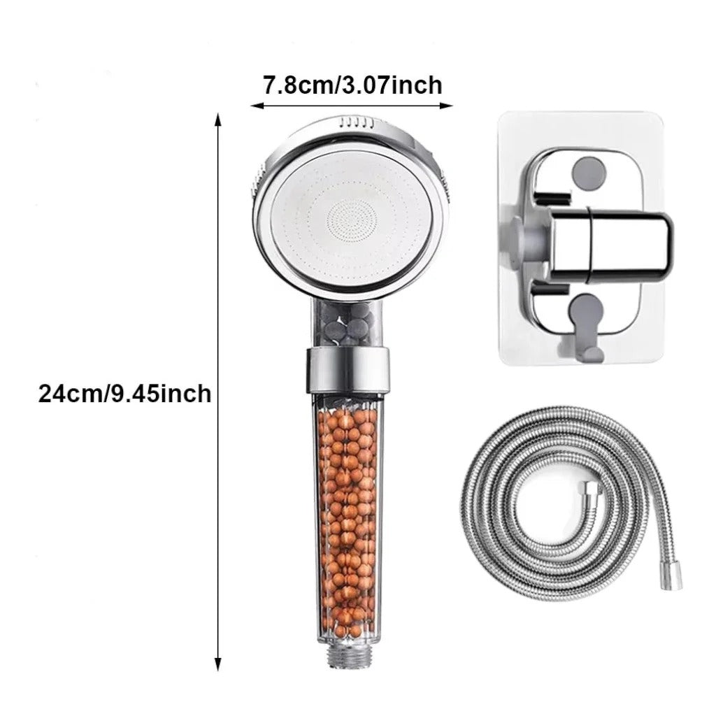 Pommeau de douche Filtrant Anti-Calcaire - Haute pression Hydro Design