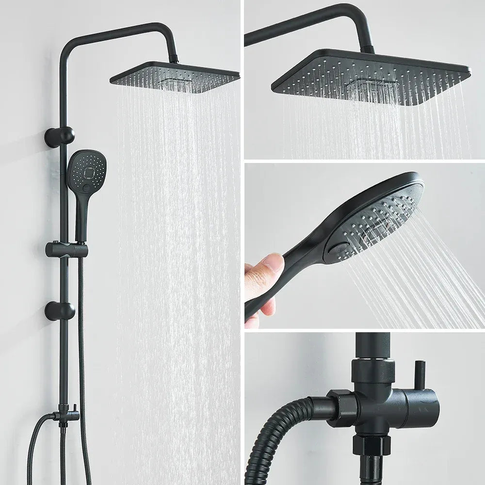 Colonne de Douche Noir Mat Hydro Design