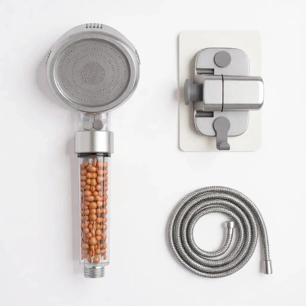 Pommeau de douche Filtrant Anti-Calcaire - Haute pression Hydro Design