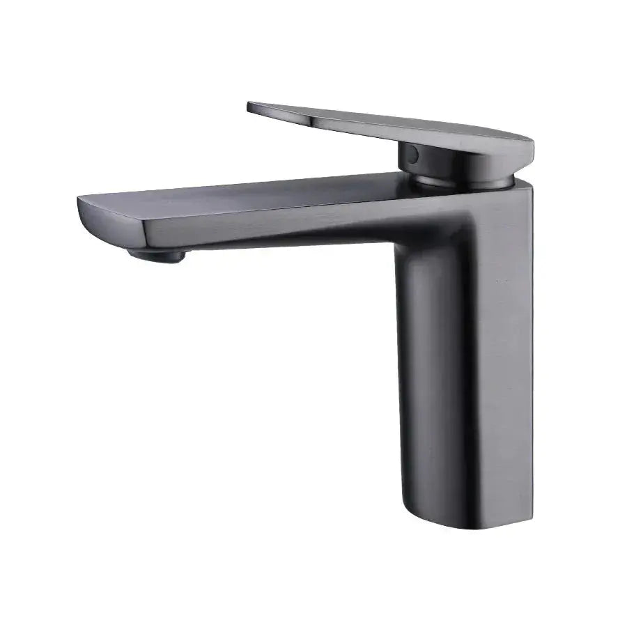 Robinet de Salle de Bain en Laiton Gris brossé Hydro Design