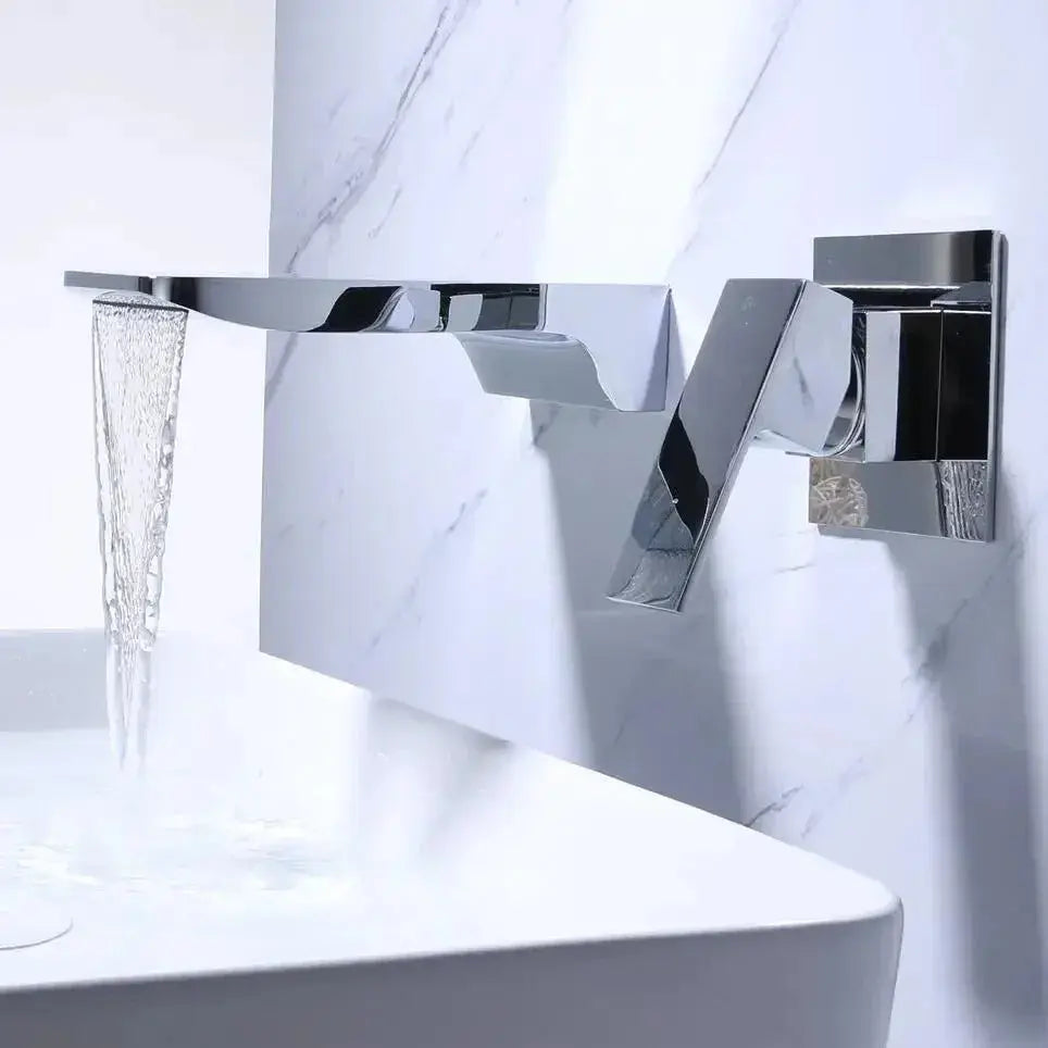 Robinet Mural Cascade Chrome Hydro Design